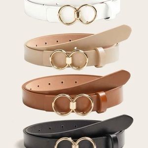 4 One Sized Fashion Belts